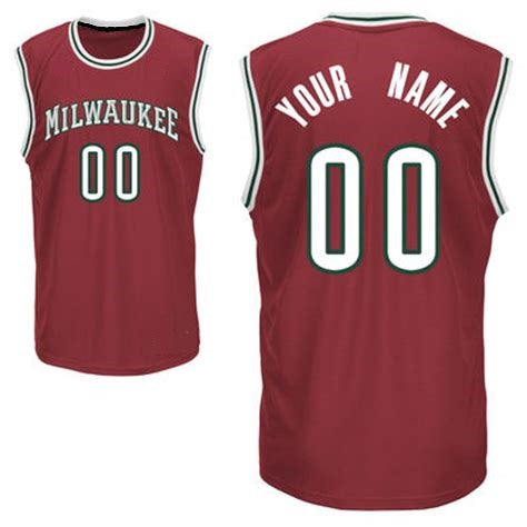 Milwaukee Bucks Style Customizable Basketball Jersey
