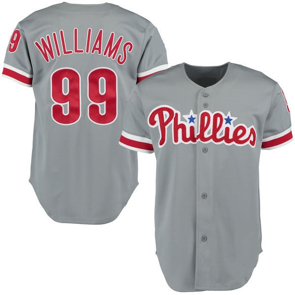 Mitch Williams 1993 Philadelphia Phillies Throwback Baseball Jersey