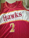 Moses Malone Atlanta Hawks Basketball Jersey