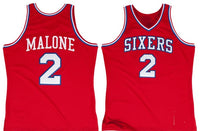 Moses Malone Philadelphia 76ers 1982-1983 Throwback Jersey