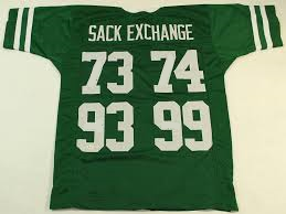 Sack Exchange New York Jets Throwback Football Jersey