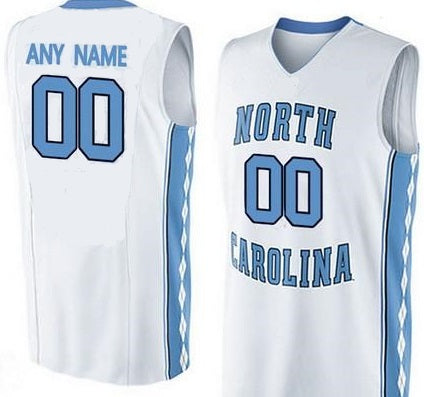 North Carolina Tarheels Customizable College Style Basketball Jersey