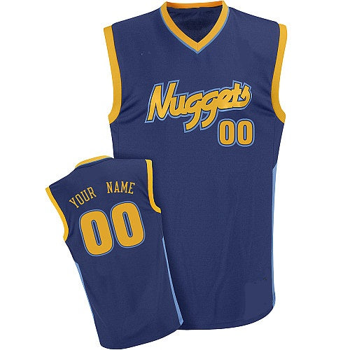 Denver Nuggets Style Customizable Basketball Jersey