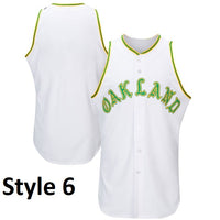 Oakland Athletics Customizable Throwback Baseball Jersey