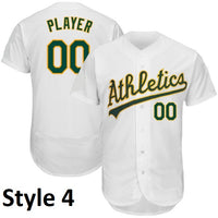 Oakland Athletics Style Customizable Throwbackl Jersey
