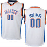Oklahoma City Thunder Style Customizable Basketball Jersey