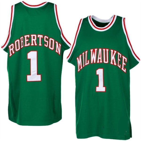 Oscar Robertson Milwaukee Bucks Throwback Basketball Jersey
