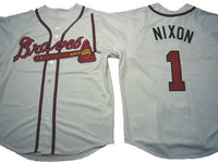 Otis Nixon Atlanta Braves Home Jersey