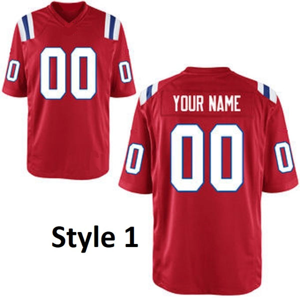 New England Patriots Style Customizable Football Jersey