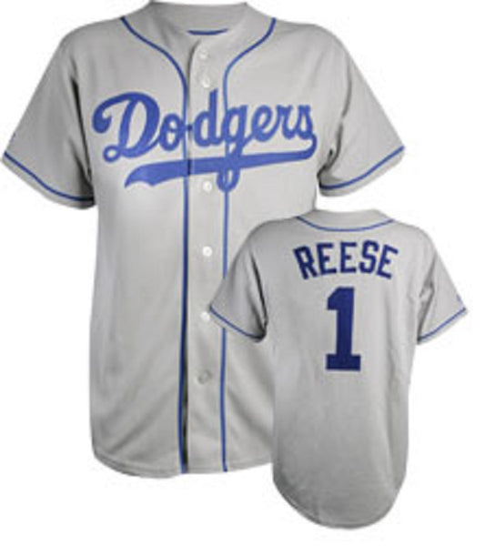 Pee Wee Reese Brooklyn Dodgers Throwback Road Jersey – Best Sports Jerseys