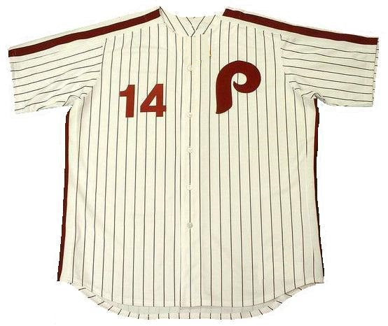 PETE ROSE  Philadelphia Phillies 1980 Home Majestic Throwback Baseball  Jersey