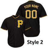 Pittsburgh Pirates Style Customizable Throwback Baseball Jersey