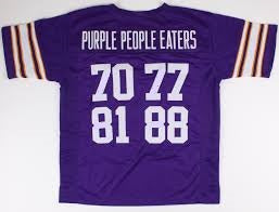 Purple People Eaters Minnesota Vikings Football Jersey