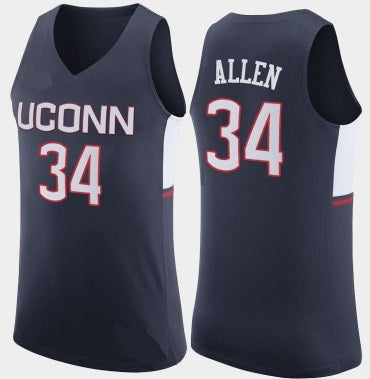 UConn Huskies College Basketball Jersey Ray Allen Alumni White #34