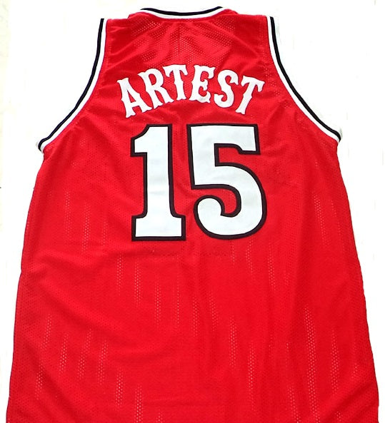 Ron Artest St. Johns University Redmen College Throwback Basketball Jersey