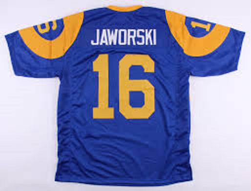 Ron Jaworski Los Angeles Rams Throwback Football Jersey