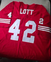 Ronnie Lott San Francisco 49ers Football Jersey (In-Stock-Closeout) Size XL/50 Inch Chest