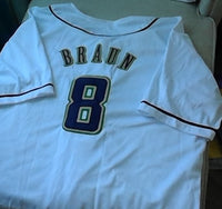 Ryan Braun Milwaukee Brewers Baseball Jersey (In-Stock-Closeout) Size XXL/52 Inch Chest