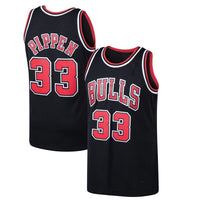 Scottie Pippen Chicago Bulls Black Throwback Jersey