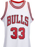 Scottie Pippen Chicago Bulls White Basketball Jersey