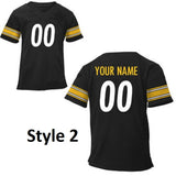 Pittsburgh Steelers Style Customizable Jersey