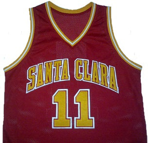 Youth ProSphere White Santa Clara Broncos NIL Pick-A-Player Men's Basketball  Jersey