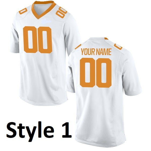 Tennessee Volunteers Style Customizable College Football Jersey