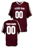 Texas A&M Aggies Style Customizable College Football Jersey