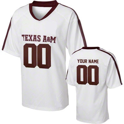 Texas A&M Aggies Style Customizable Football Jersey