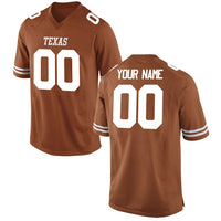 Texas Longhorns Style Customizable Football Jersey