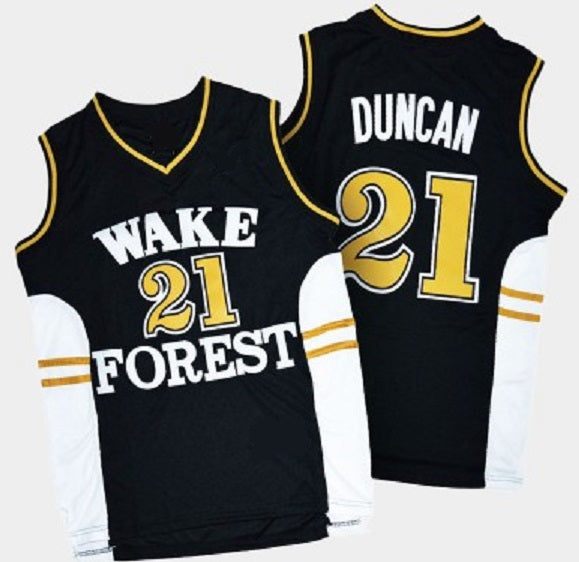 Sold at Auction: Wake Forest Tim Duncan Basketball Autographed Jersey