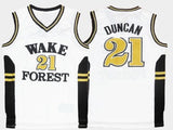 Tim Duncan Wake Forest Demon Deacons College Basketball Jersey
