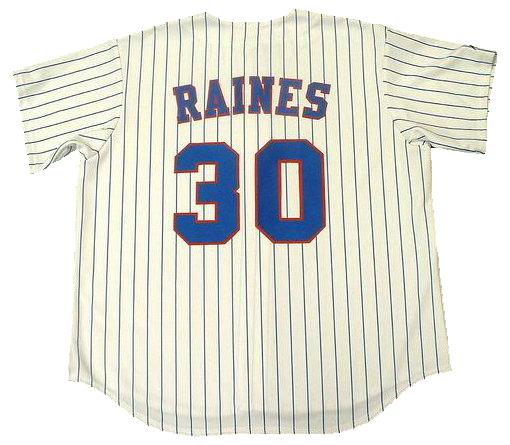 Tim Raines Signed Jersey Baseball Autograph #30 Montreal Expos