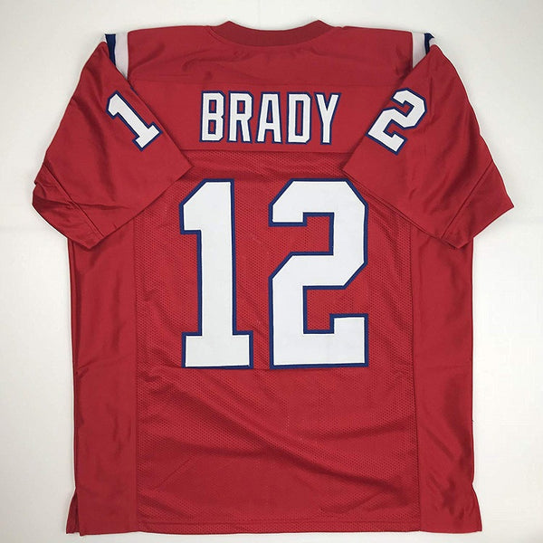 Tom Brady New England Patriots Red Football Jersey