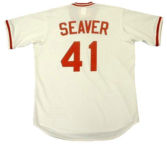 Tom Seaver Cincinnati Reds Home Throwback Baseball Jersey