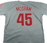 Tug McGraw Philadelphia Phillies Gray Throwback Road Jersey