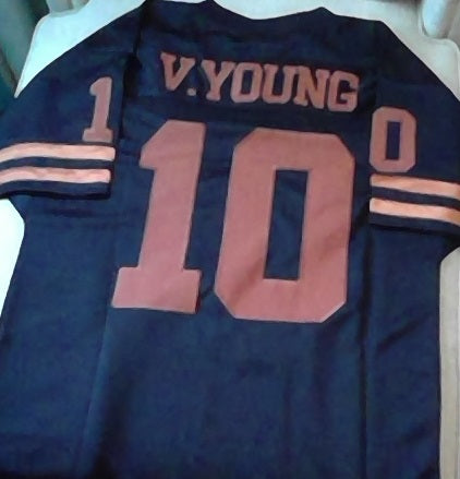 Vince Young Black Texas Longhorns Football Jersey (In-Stock-Closeout) Size XL/48 Inch Chest