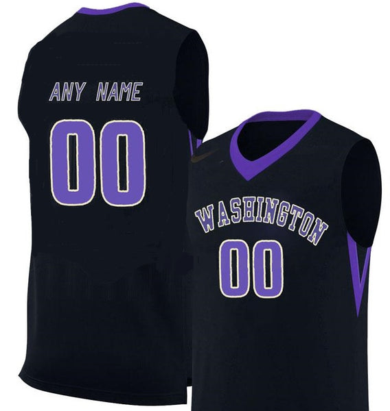 Washington Huskies Customizable College Basketball Jersey
