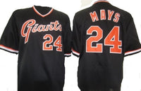 Willie Mays San Francisco Giants Black Jersey
