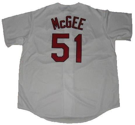 Willie McGee St. Louis Cardinals White Home Jersey