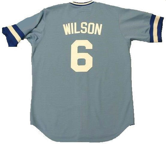Willie Wilson Kansas City Royals Throwback Baseball Jersey