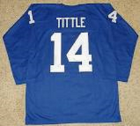 YA Tittle New York Giants Long Sleeve Football Jersey