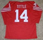 YA Tittle San Francisco 49ers Long Sleeve Football Jersey