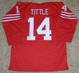 YA Tittle San Francisco 49ers Long Sleeve Football Jersey