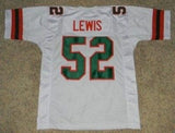 Ray Lewis Miami Hurricanes College Football Throwback Jersey